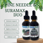 Ganesha Herbs Suramax and Pine Needle Complex Formula Tincture High in Shikimic Acid - Value Pack - 2 Oz (2 Pack)