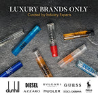 Infinite Scents Cologne Samples Pack Gift Set for Men: 12 Designer Fragrances + Pocket-Sized Pouch - Travel-Size