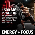 Herbtonics Korean Red Panax Ginseng 1500mg - Energy Supplement for Peak Performance, Focus & Vitality - High Potency Ginseng Root Extract - 120 Vegan Capsules