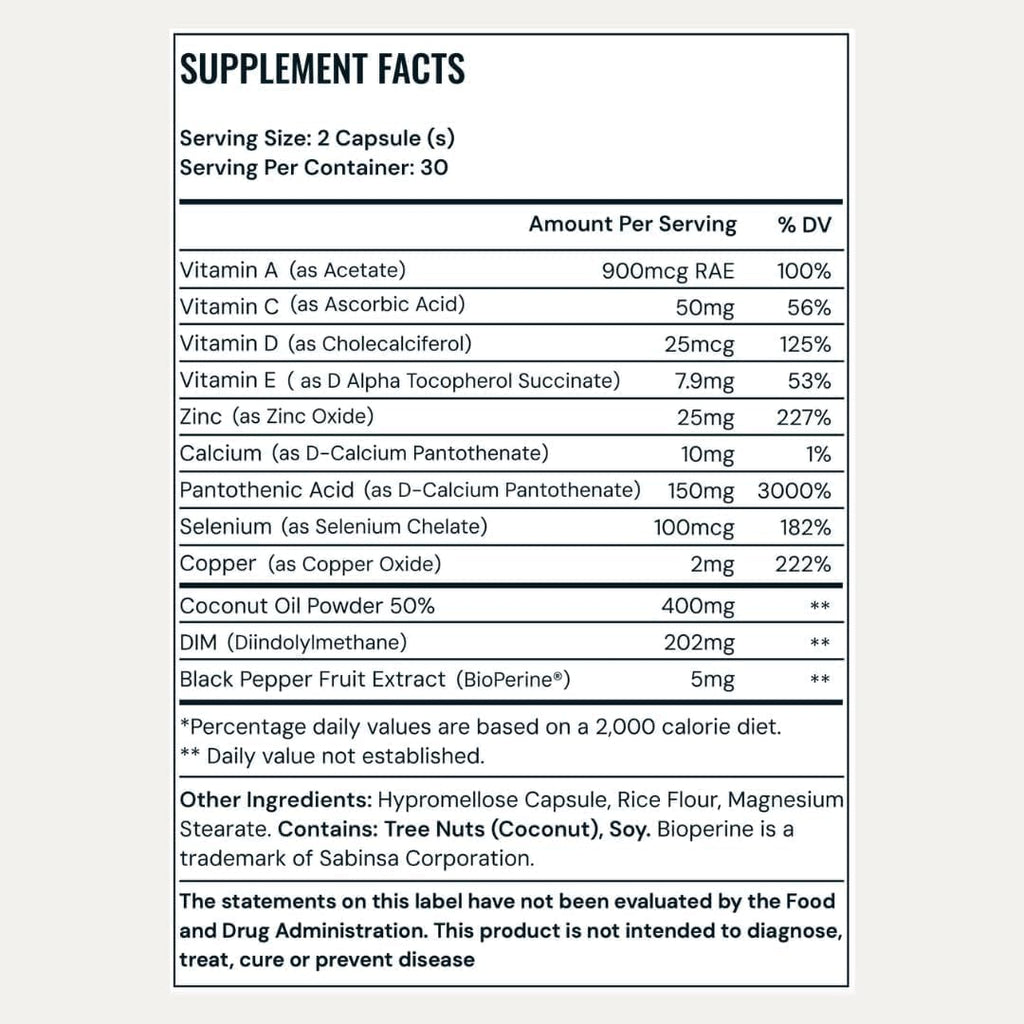 Pore Favor Skin Support Supplement with DIM, Zinc, Vitamins A C D E and Selenium – Wellness Formula for Men and Women – Helps Maintain Balanced-Skin and Overall Complexion – Once-Daily Capsules