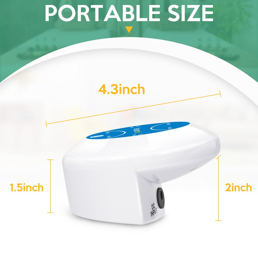 Veicomtech Portable Ionic Detox Foot Bath Machine, Ionic Detox Foot Spa Chi Cleanse with 5 Liners for Home Use Spa Club Salon Travel Holiday Gift, One touch to Start, Blue Without Tub