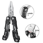 14-In-1 Multitool with Safety Locking, Professional Stainless Steel Multitool Pliers Pocket Knife, Bottle Opener, Screwdriver with Nylon Sheath ，Apply to Survival,Camping, Hunting and Hiking 10 Pcs