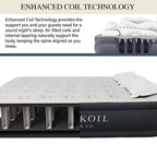 King Koil Luxury California King Size Air Mattress with Built-in High-Speed Pump Best for Home, Camping & Guests, 20" Double High Airbed Adjustable Blow Up Mattress, Waterproof, 1-Year Warranty