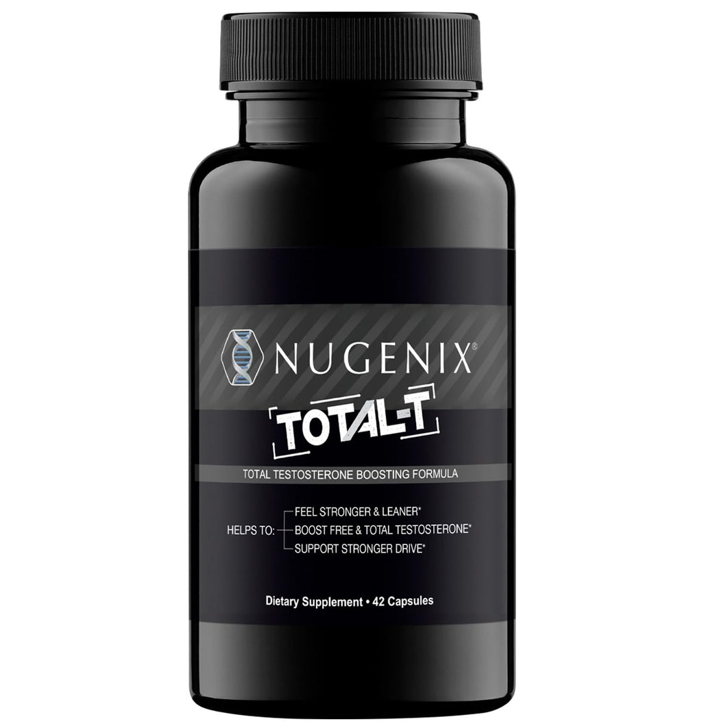 Nugenix Total-T, Free and Total Testosterone Booster Supplement for Men, 42 Count