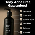 Shield Body Acne Wash for Men and Boys – Unscented Back & Chest Cleanser, Clears Acne & Breakouts, 8.5 oz, Pack of 2