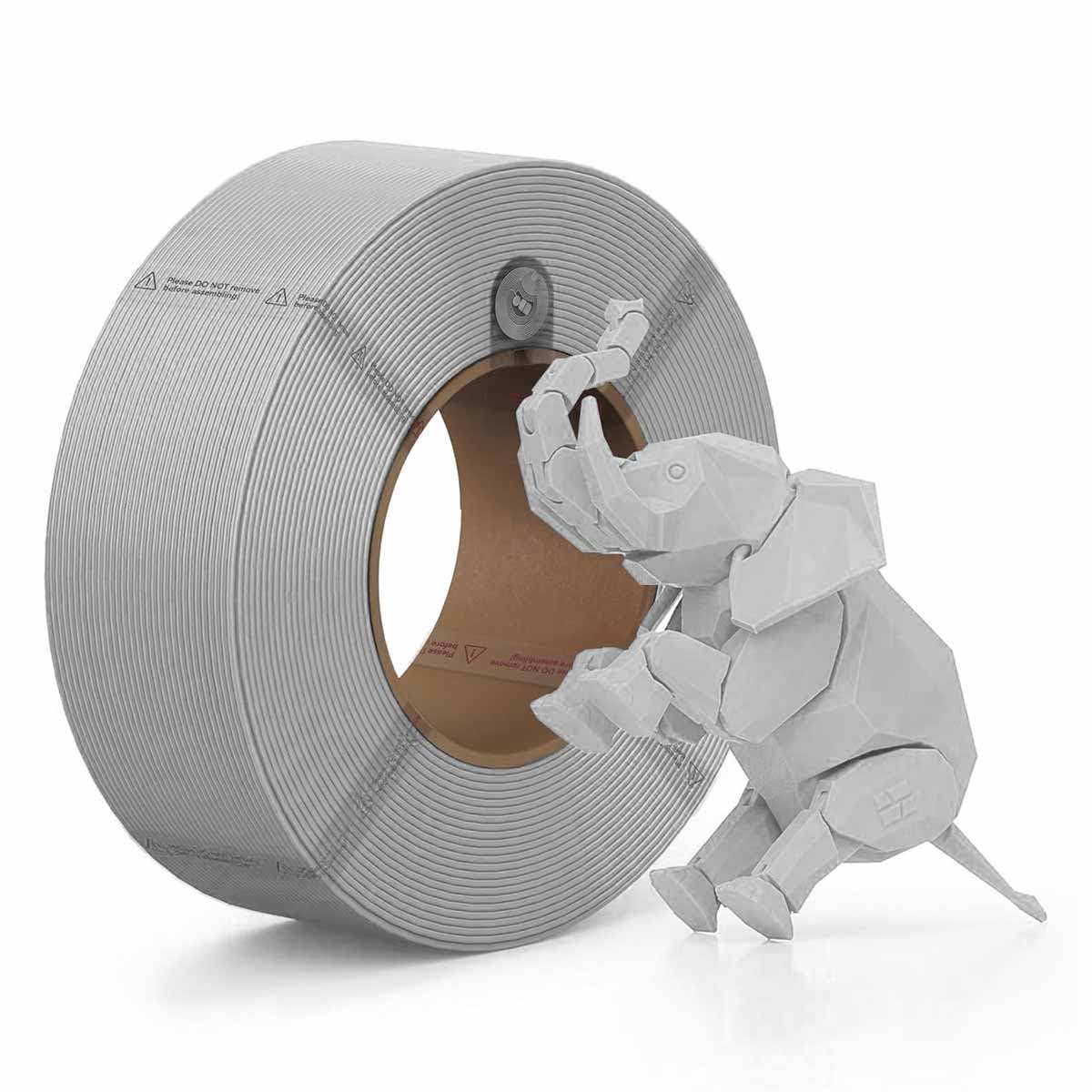 Bambu Lab PLA Matte 1.75mm 1kg 3D Printer Filament Light Gray 10104 Refill