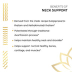Kerala Ayurveda Neck Support Herbal Capsule - Supports Neck Health & Movements, Rejuvenates & Strengthens Bones, Cartilage, and Muscles, 90 Count