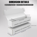Trading Card Storage Box, 10-Pack 1100 Count White Corrugated Cardboard Box