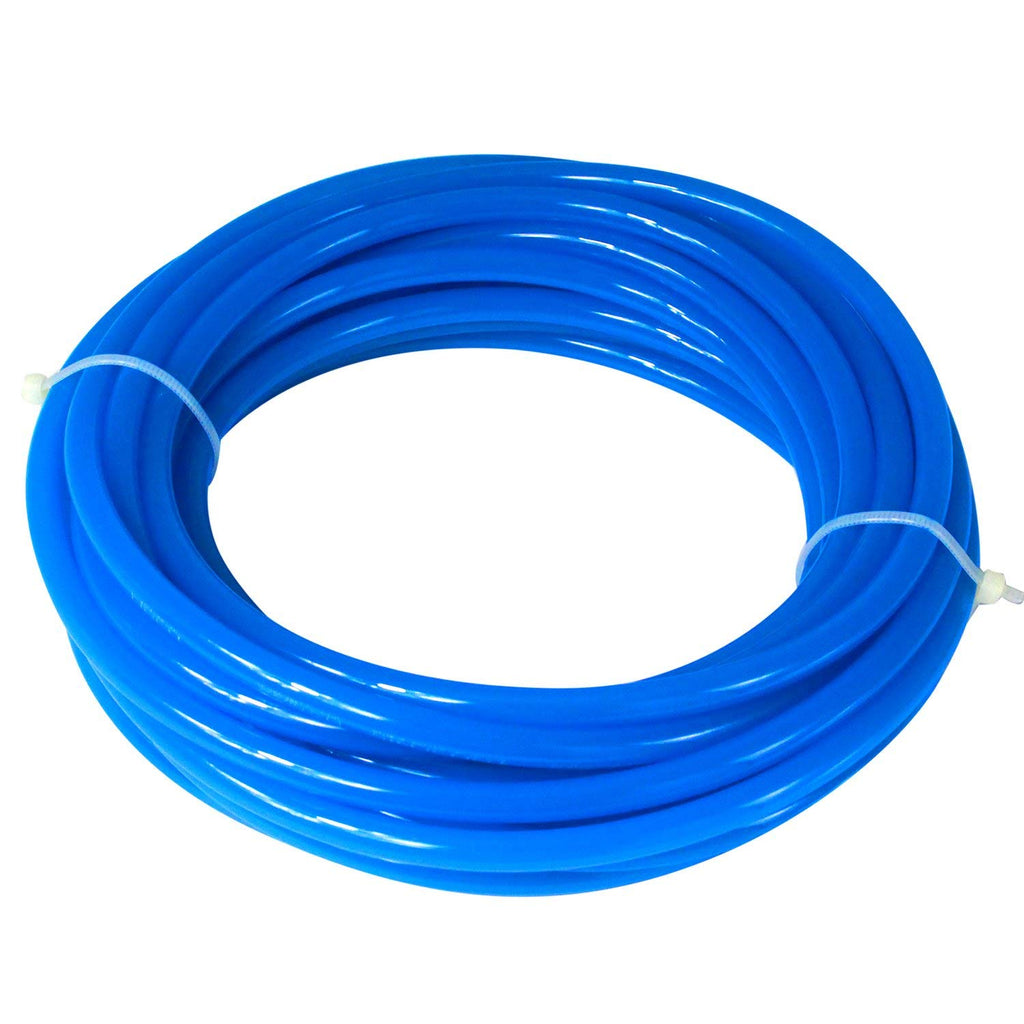 Quickun Pneumatic Tubing 8mm x 5mm PU Polyurethane Tube Air Hose Line for Air Compressor Fitting or Fluid Transfer (Blue 32.8ft/10Meters)