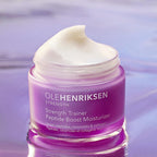 Ole Henriksen Strenth Trainer Peptide Boost Facial Moisturizer with ceramides and collagen Full Size UNBOXED 1.7 fluid ounces 50 milliliter Jar