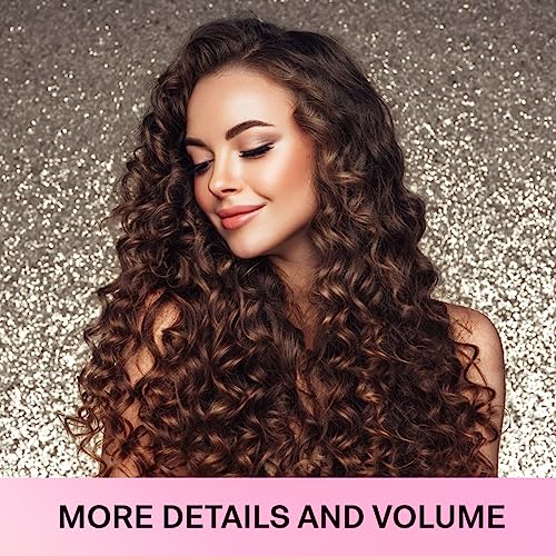 Lanzhire Heatless Curling Headband for Overnight Curls - No-Heat Curlers for Long and Short Hair (Purple Tie Dye)