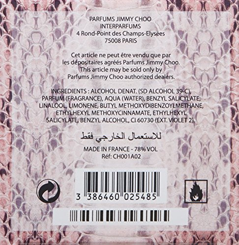 JIMMY CHOO Eau de Parfum - Long Lasting Fragrance with notes of Tea Rose, Tiger Orchid & Cedarwood - Floral & Fruity