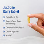 Nordic Naturals Men’s Multivitamin One Daily - Bone, Energy, & Blood-Vessel Support - Immunity Supplement - 20 Essential Nutrients - 30 Tablets - 30 Servings
