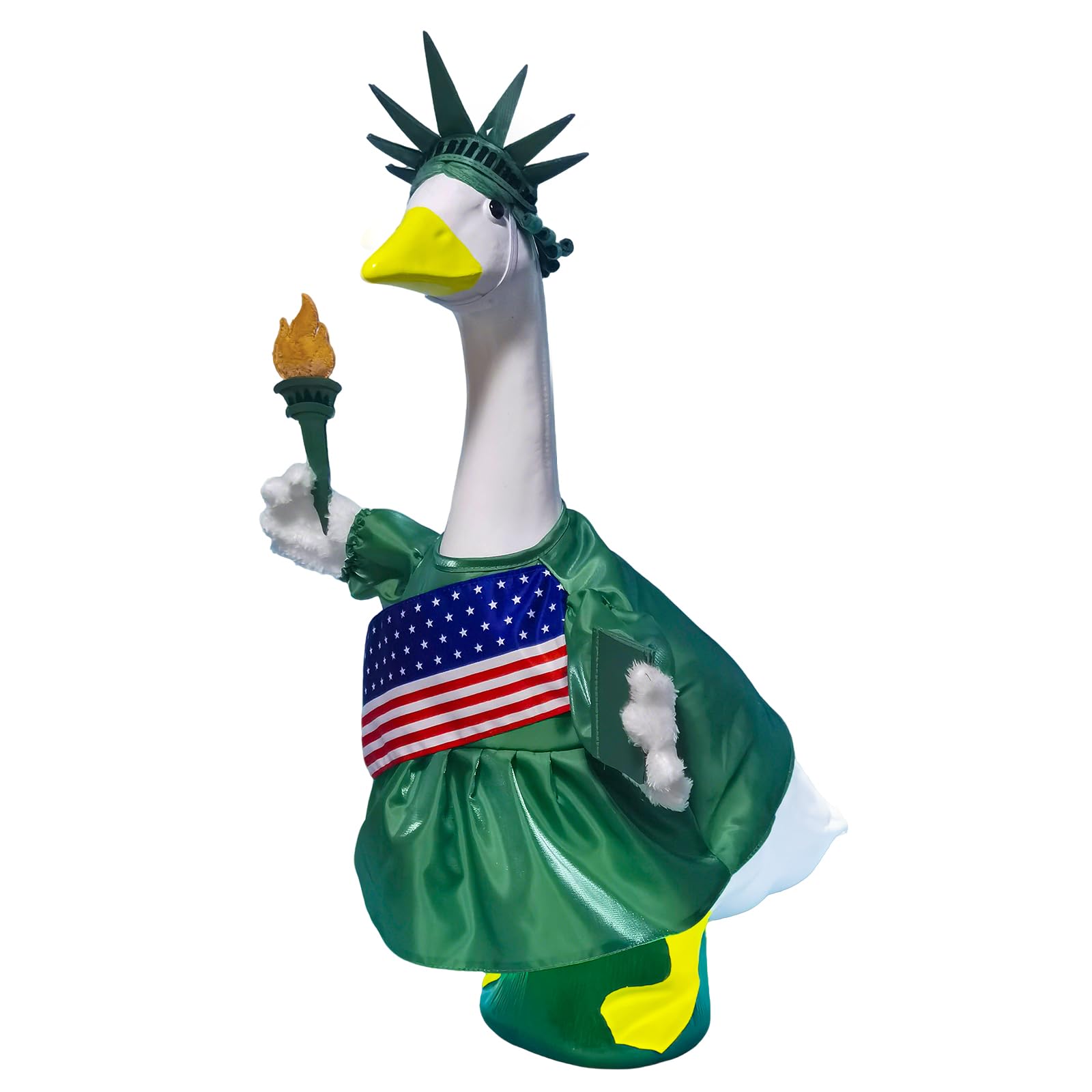 4th of July Porch Goose Outfit Goose Costume for Outdoor Garden Yard Decor
