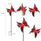MUMTOP Cardinal Wind Spinner Outdoor, 2 Pack Metal Red Bird Garden Windmill