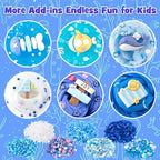 6 Packs Slemes, Blue Slime Kit - Cloud Slime kit for Boys Girls Ages 8-12, for Kids Slime Set Party kit Goodie Bag Stuffers, 4 5 6 7 8 9 10 Year Old Girl Birthday Gift Cute Stuff