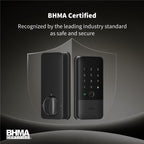 Aqara UWB Smart Lock U400, Matter Over Thread, Apple Home Key, Fingerprint Keyless Entry Deadbolt,Touchscreen Keypad, Rechargeable Battery, Supports HomeKit, Alexa, Google, Home Assistant, Black