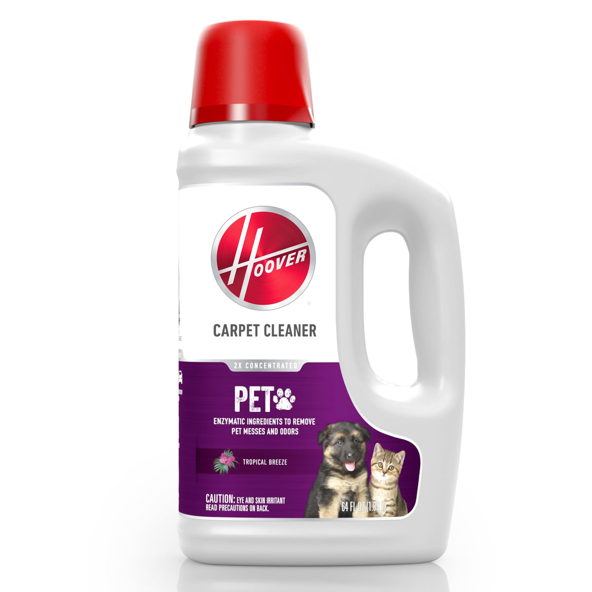 Hoover Pet Carpet Cleaner Solution, 64 oz., Tropical Breeze Scent