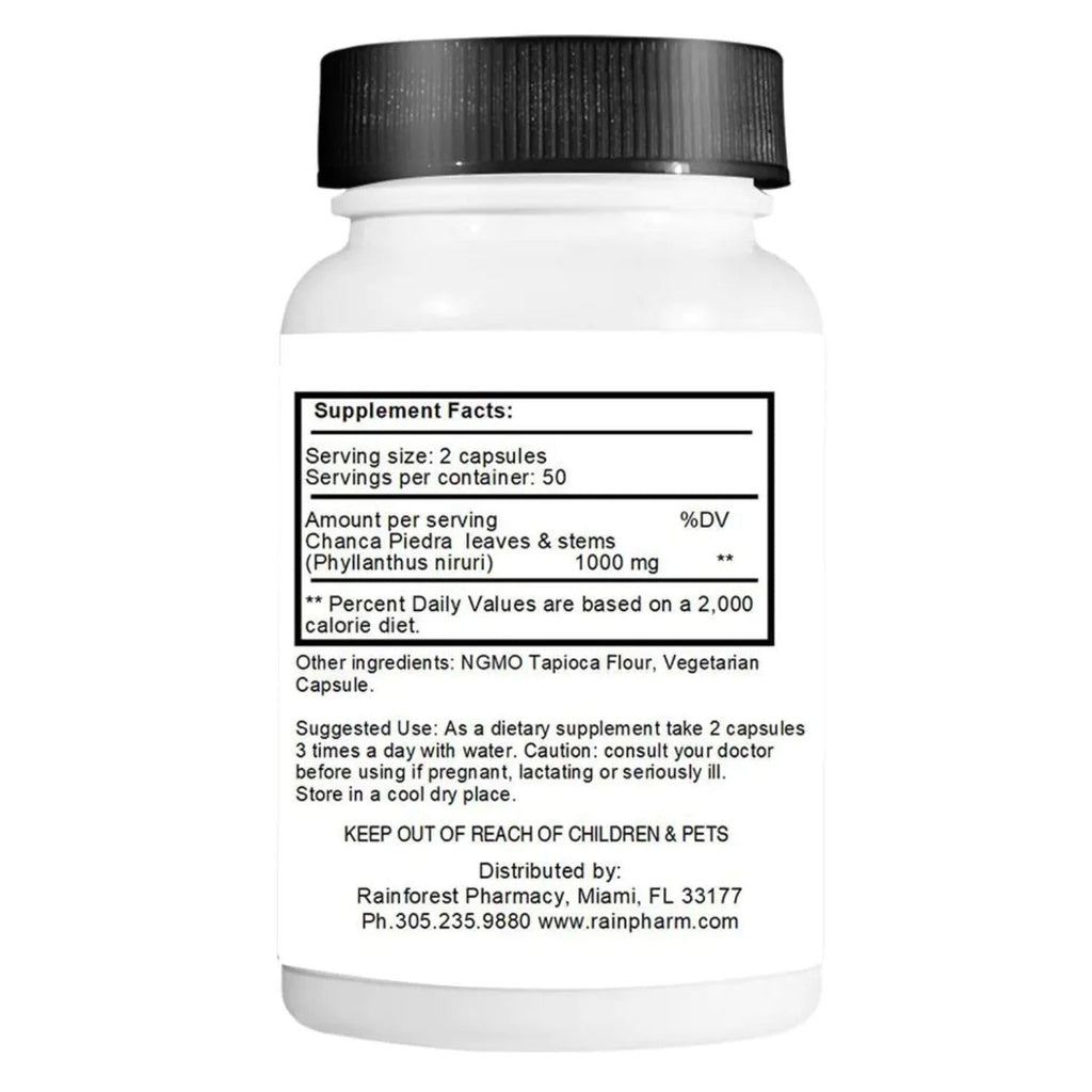 Chanca Piedra Stone Breaker – 100 Vegetarian Capsules, 500 mg | Wildcrafted Whole Herb from The Amazon Rainforest