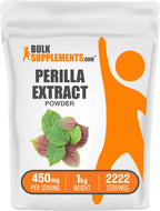 BulkSupplements.com Perilla Extract Powder - Perilla Frutescens Supplement, Herbal Supplement - Vegan & Gluten Free, 450mg per Serving, 1kg (2.2 lbs) (Pack of 1)