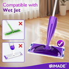 UNIMADE 100 Count Mop Pad Refill Compatible with Swiffer WetJet, Disposable Multi-Layers Mopping Pads for All Hard Surface, Especially Hardwood Floor, Super Absorbent Spray Mopping Pad Refills