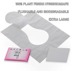 MA CHÉRIE Disposable Toilet Seat Covers, 60 Sheets (6 Packs x 10), Extra Large, Flushable, Travel & Family Friendly