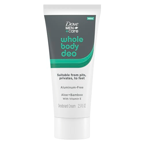 Dove Men+Care Whole Body Deodorant Cream with Body Wash Eucalyptus Cedar Oil Plant Powered 2 Items