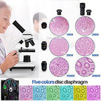 Microscope for Adults Kids, 100X-2000X BEBANG Compound Microscope with Microscope Slides, Microscope Kit for Kids Students Home School Lab