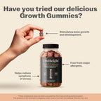 TruHeight Growth Gummies (Watermelon) Tall Nutrition for Natural Growth Supplement for Kids & Teens - Vitamin D, K, Calcium & Ashwagandha, Bone Strength Vitamins D3 K2, Picky Eater, Taller Ages 5+