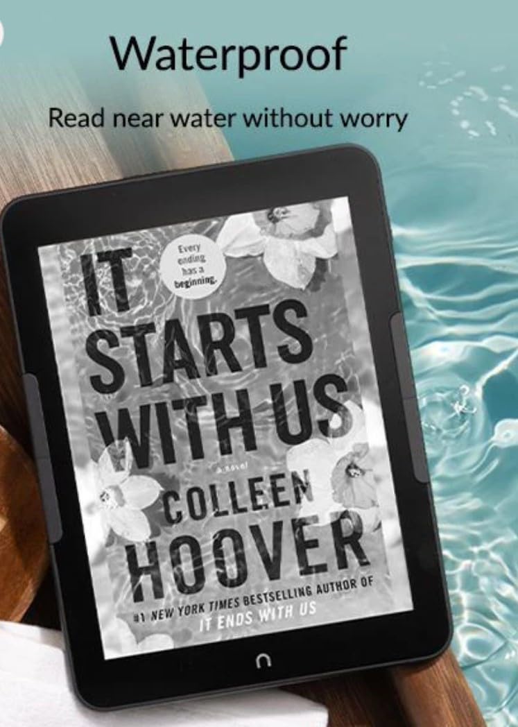 Barnes & Noble NOOK GlowLight 4 Plus eReader 7.8-inch 32GB BNRV1300 Waterproof (Renewed), Black