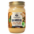 Maravida Wellness Sea Moss Gel – Pineapple, Lime, Honey, Ginger & Turmeric – 100% Natural Raw Organic Irish Moss – 16oz Jar – Premium Superfood for Everyday Wellness