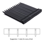 Anleolife 60ft Flexible Plastic Landscape Edging Coil with 18 Stakes