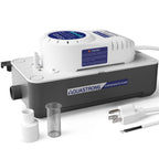Aquastrong HVAC Condensate Pump, 115V/230V, Automatic Safety Switch, AC Condensate Removal for Air Conditioner, Furnace, Dehumidifier, 3.3' Power Cord, White