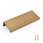 Goldenwarm 20 Pack Champagne Bronze Cabinet Pull Gold Finger Pulls, Brushed Bronze Edge Pulls for Cabinet Kitchen Cabinet Edge Pulls, 3in Cabinets Finger Pulls