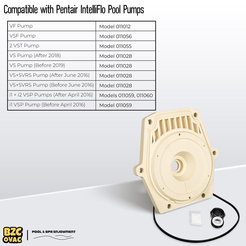 Bzcovac 074564 Seal Plate Kit Compatible with Pentair Whisperflo & Intelliflo Pool Pumps, Includes PS-1000 & Seal Plate Gasket, Replaces 25357-300-000 V20-208