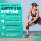 Modvel 2 Pack Knee Brace for Women & Men - Workout Knees Compression Sleeve for Knee Pain Relief Joint Support for ACL, Arthritis, Meniscus Tear Knees Brace for Sports, Rodilleras para Gym Fitness