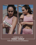 Sports Research Sweet Sweat Arm Trimmers for Men & Women | Increases Heat & Sweat Production to The Bicep Area | Includes Mesh Carrying Bag (Terra, Small)