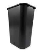 Rubbermaid Commercial Wastebasket Trash Container, 41QT/10.25 GAL, Plastic, Black, Stackable Trash Can for Bedroom/Bathroom/Office, Fits Under Desk/Sink/Cabinet