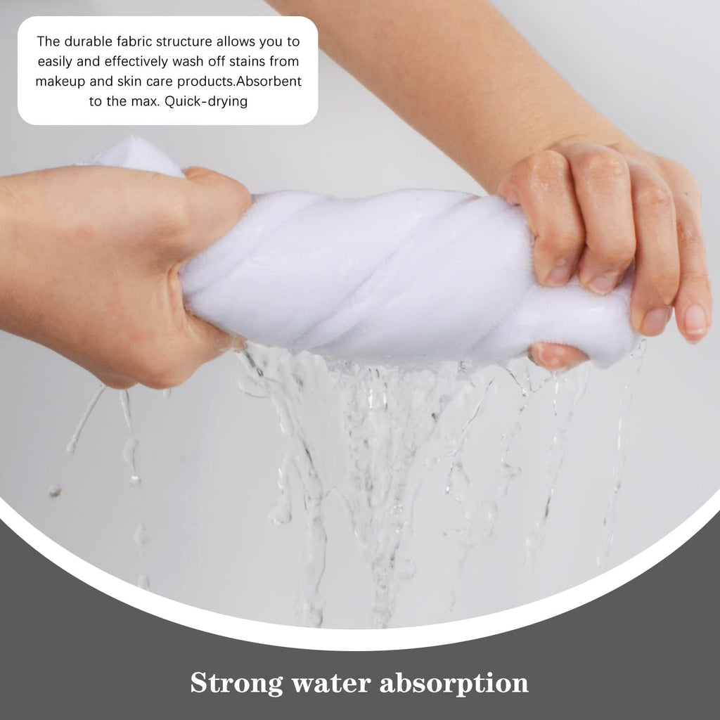 SINLAND Microfiber Esthetician Towels for Facials Mask Removing Face Wrap Soft Facial Cloth with Split Design Spa Towels for Facial Steam Massage and Cleansing