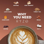 RYZE Mushroom Coffee Starter Kit, Dark Roast, 30 Servings