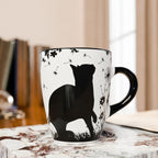 Color Changing Cat Coffee Mug 12oz – Unique Gift for Cat Lovers
