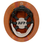 AFP Fiber Full Brim Hard Hat | 6 Point Ratchet Suspension | OSHA & ANSI Rated | Hard Hats for Men | Premium Construction Helmets for Safety
