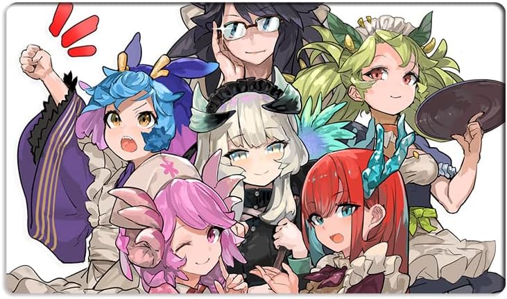 New Playmat Dragonmaid Deck TCG CCG OCG Trading Card Game Mat No Zones + Free Bag (ZD014-276-K)