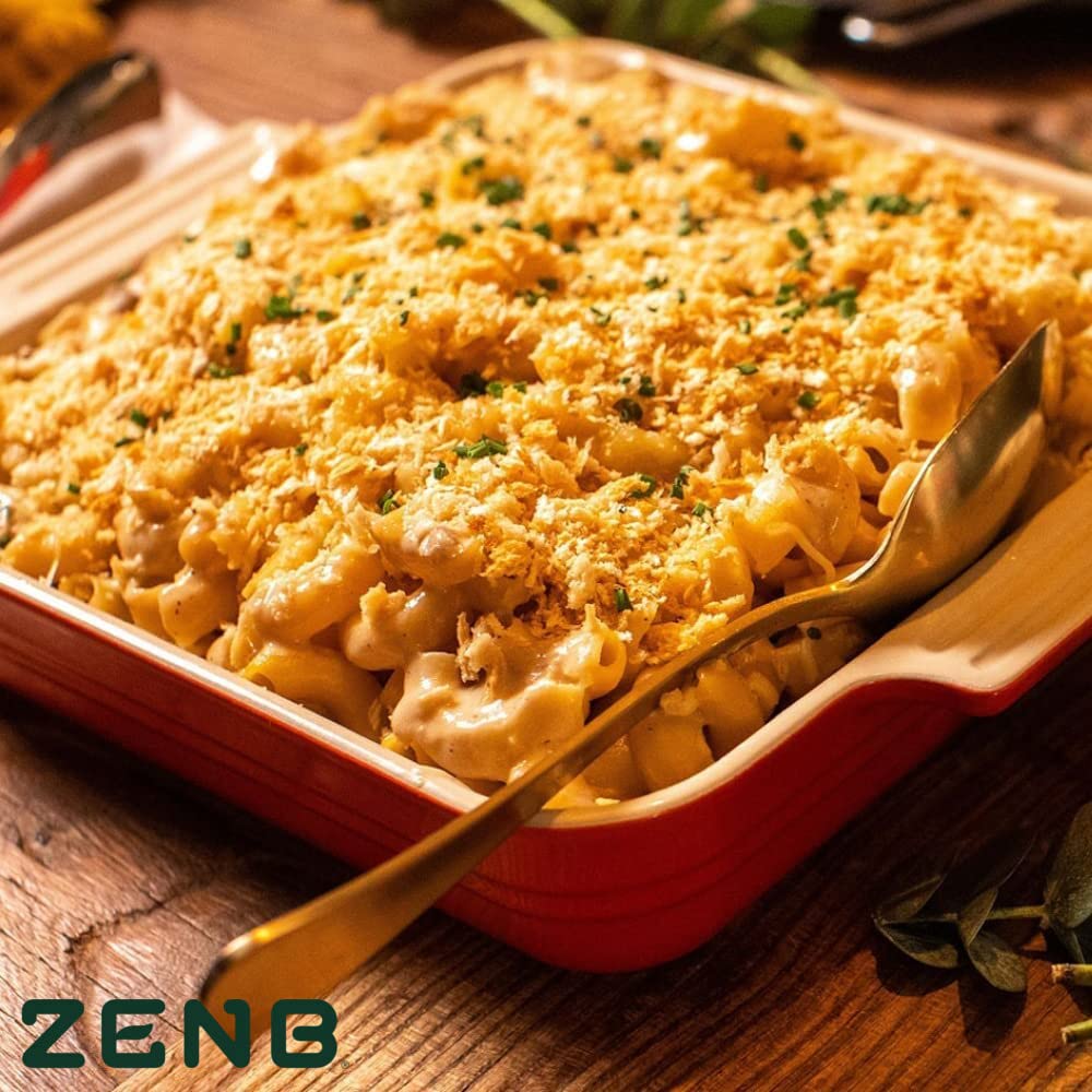 ZENB Plant Based Elbow Pasta - Made From 100% Yellow Peas, Gluten Free, Non-GMO & Vegan, 20g of Protein & 12g of Fiber In Every Serving - (Pack of 3)