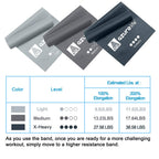 A AZURELIFE Resistance Bands,Professional Long Non-Latex Elastic Stretch Bands,Exercise Bands for Physical Therapy, Yoga, Pilates, Rehab, at-Home or The Gym Workouts, Strength Training