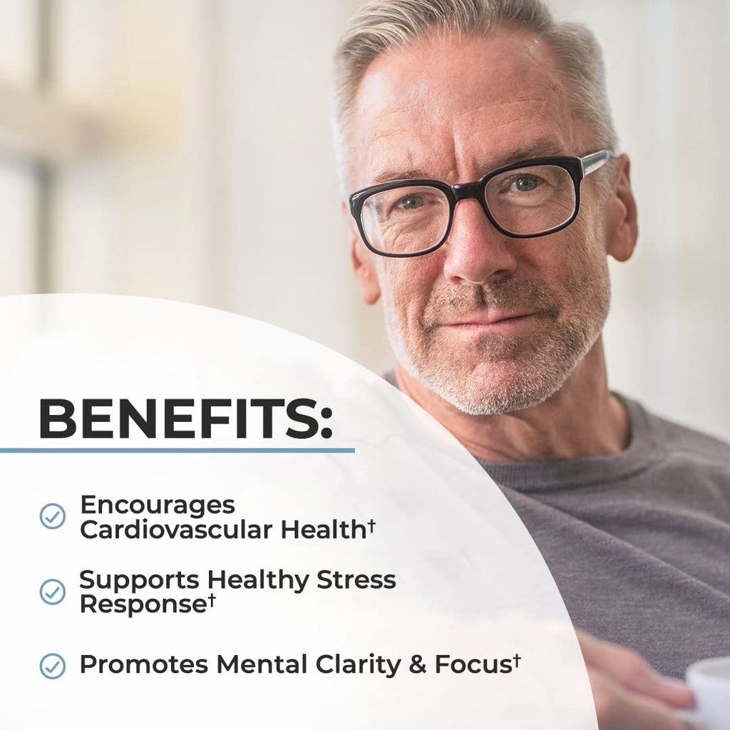 Once Daily Multivitamin for Men 50 and Over - Supplement for Heart Health Support - with Zinc, A, B, C, D3, E Vitamins - for Memory & Brain Health Support - Designed for Whole Body Health - 60 Count