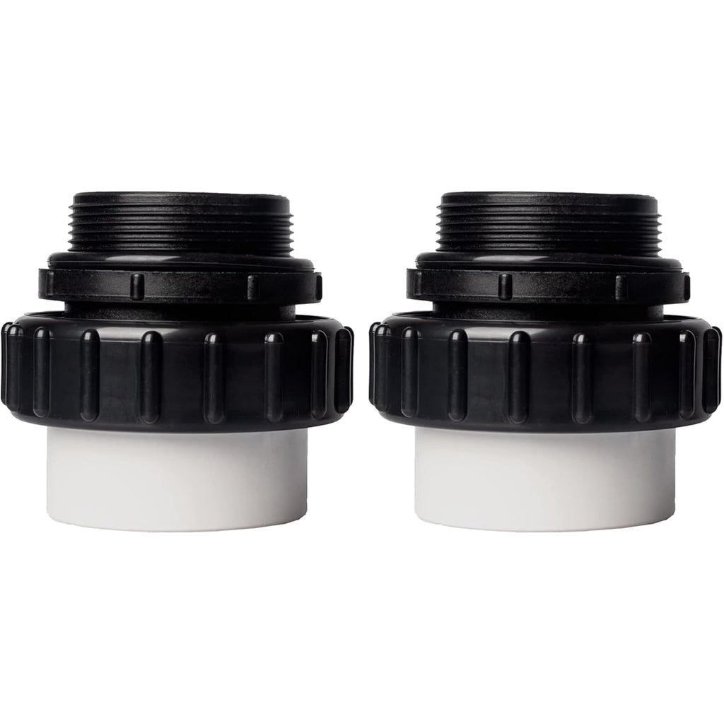 TonGass (2-Pack) 2" MIP x 2.37" PVC Hi-Temp Unions Compatible with Pentair Whisperflo & Intelliflo Pool Pumps Hand-Tightened Pool Pump High Temp Unions Replacement for Schedule 40 Male Adapters