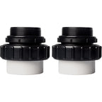 TonGass (2-Pack) 2" MIP x 2.37" PVC Hi-Temp Unions Compatible with Pentair Whisperflo & Intelliflo Pool Pumps Hand-Tightened Pool Pump High Temp Unions Replacement for Schedule 40 Male Adapters