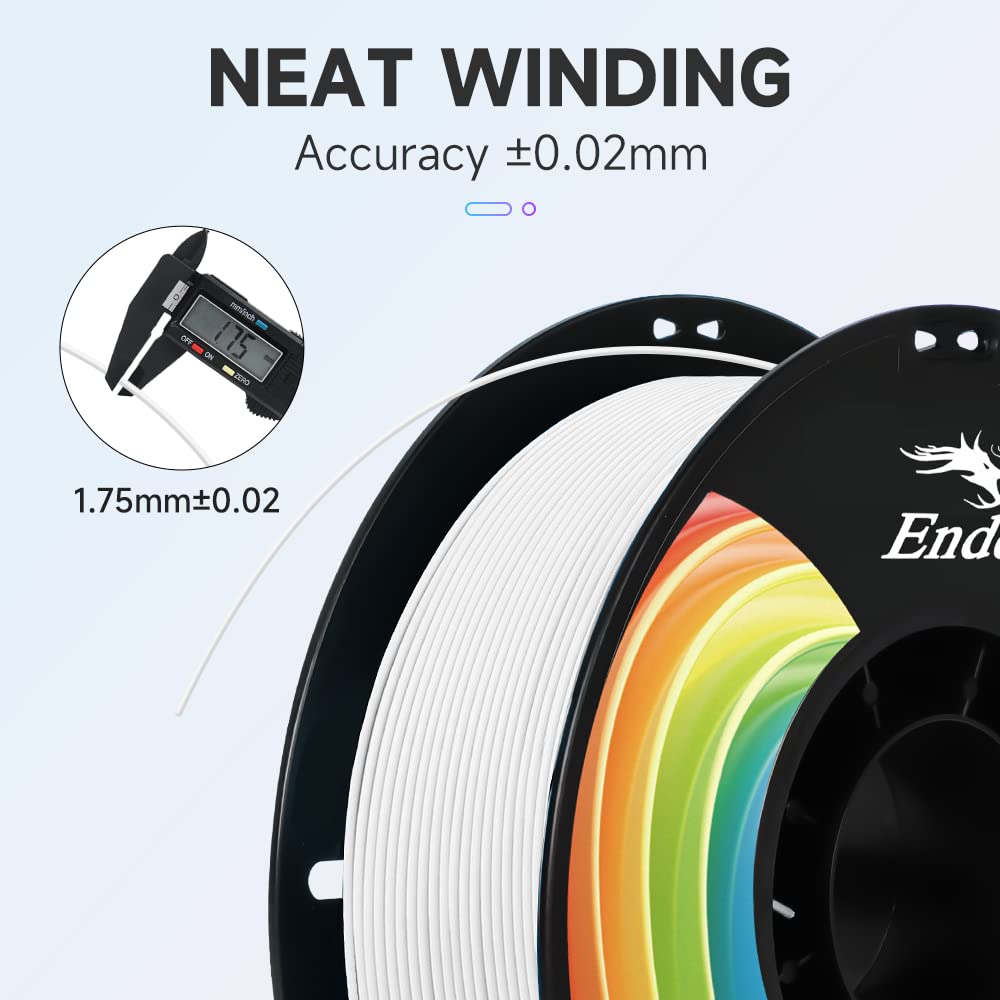Creality 3D Printer Filament, PLA Plus Filament 1.75mm, PLA Pro Black & White, Toughness Upgraded Dimensional Accuracy +/- 0.03mm, 2 * 1KG Spool(2.2lbs) Ender PLA+ Filament for Most 3D Printer