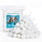 Vidapool 3.1 lbs Pool Filter Balls for Sand Filter Pumps, Reusable White Filter Balls for Swimming Pools, Efficient & Lightweight Sand Filter Balls, Replaces 100 lbs Pool Filter Sand